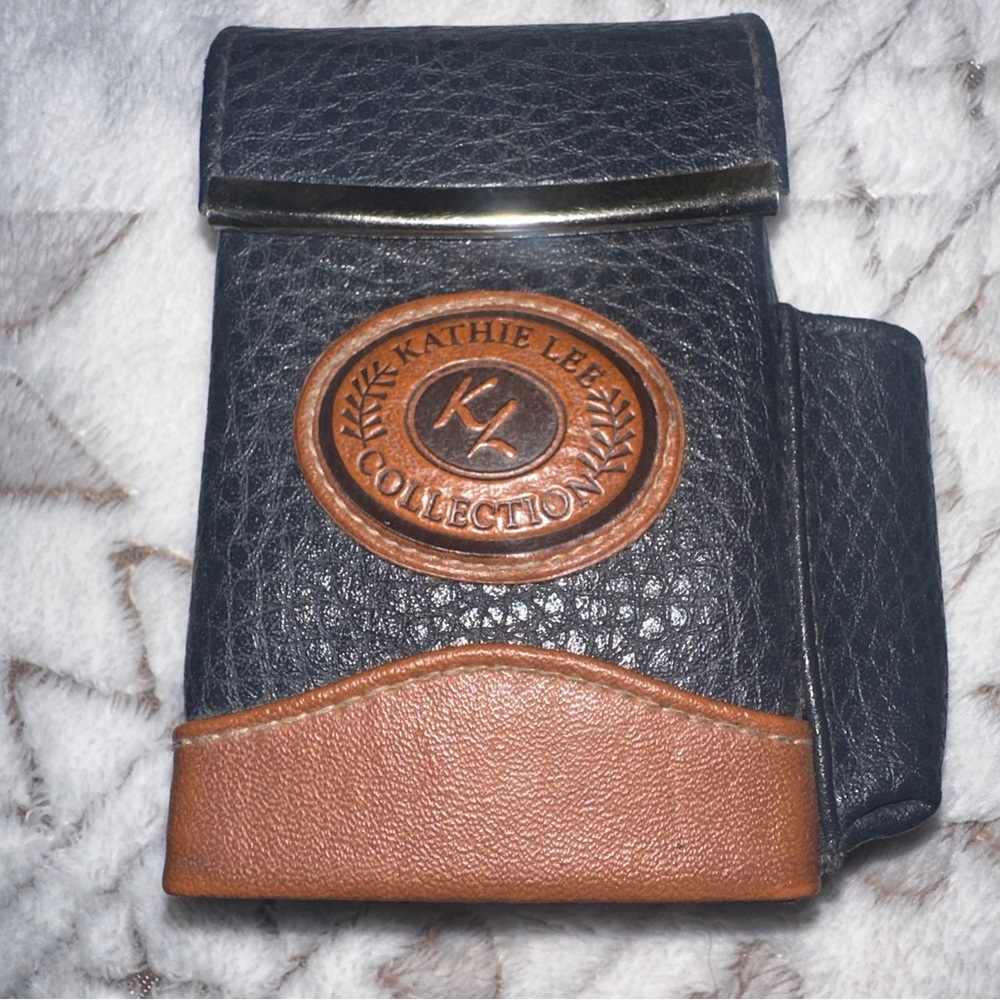 Retro Kathie Lee collection cigarette case and lighter holder